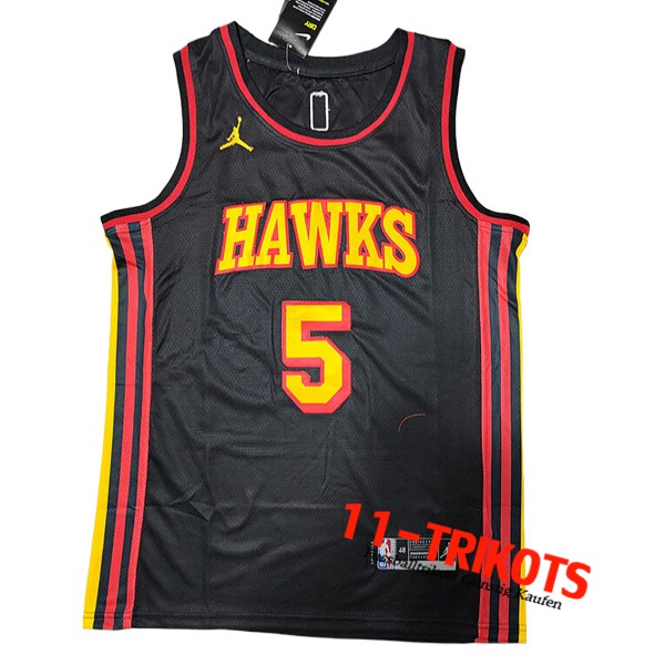 Trikots Atlanta Hawks (MURRAY #5) 2022/23 Schwarz