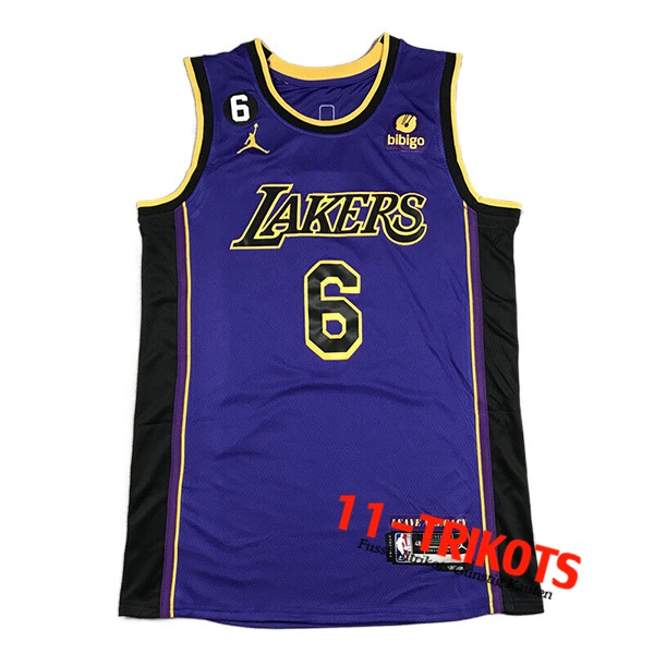 Trikots Los Angeles Lakers (JAMES #6) 2022/23 lila