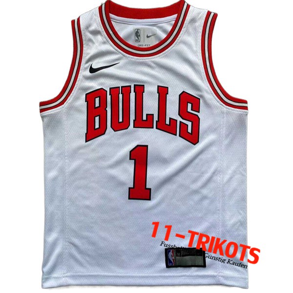 Trikots Chicago Bulls (Rosa #1) 2022/23 Weiß
