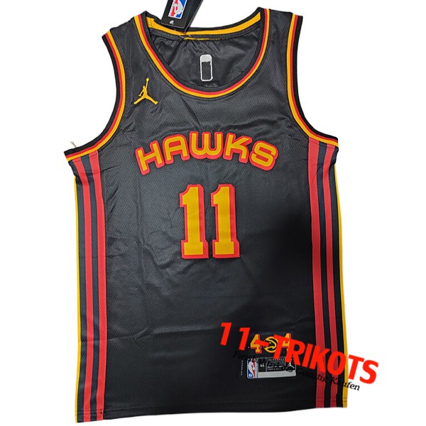 Trikots Atlanta Hawks (YOUNG #11) 2022/23 Schwarz