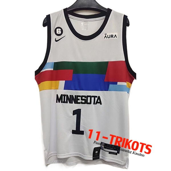 Trikots Minnesota Timberwolves (EDWARDS #1) 2022/23 Rot