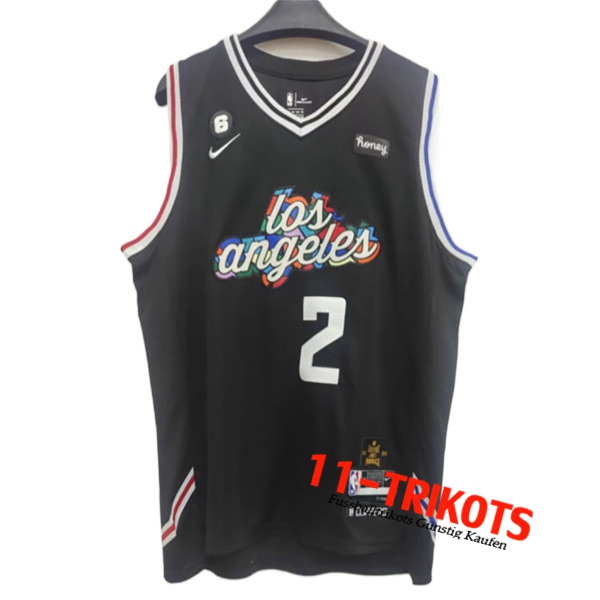 Trikots Los Angeles Clippers (LEONARD #2) 2022/23 Schwarz