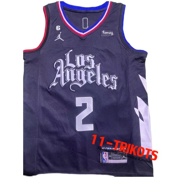 Trikots Los Angeles Clippers (LEONARD #2) 2022/23 Schwarz