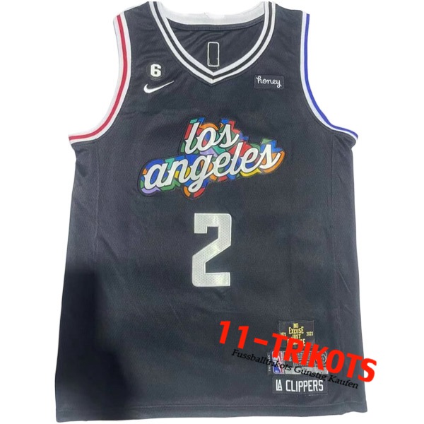 Trikots Los Angeles Clippers (LEONARD #2) 2022/23 Schwarz