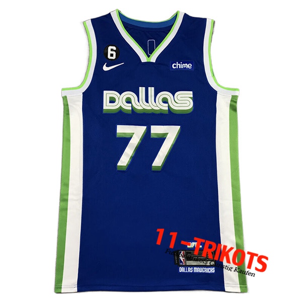 Trikots Dallas Mavericks (DONČIĆ #77) 2022/23 Blau