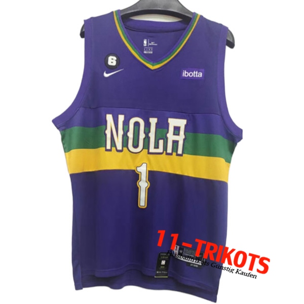 Trikots New Orleans Pelicans (WILLIAMSON #1) 2022/23 lila