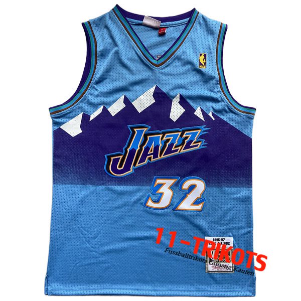 Trikots Utah Jazz (MALONE #32) 2022/23 Hellblau