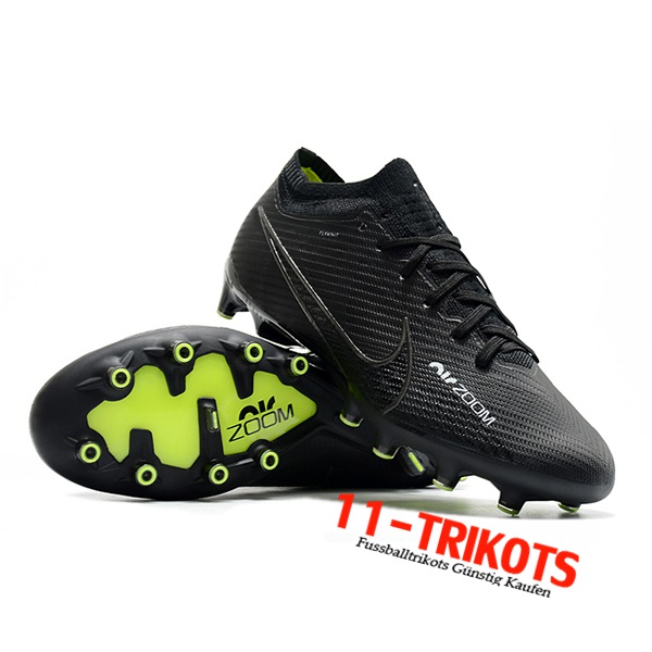 Nike Fußballschuhe Air Zoom Mercurial Low Gang Vapor XV Elite AG Schwarz