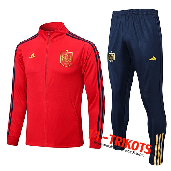 Spanien Trainingsanzug (Jacke) Rot 2022/2023