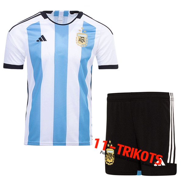 Argentinien 3 Stars Heimtrikot Shorts 2022/2023