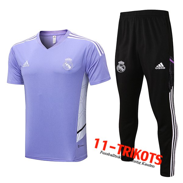 Real Madrid Trainingstrikot + Hose lila 2022/2023