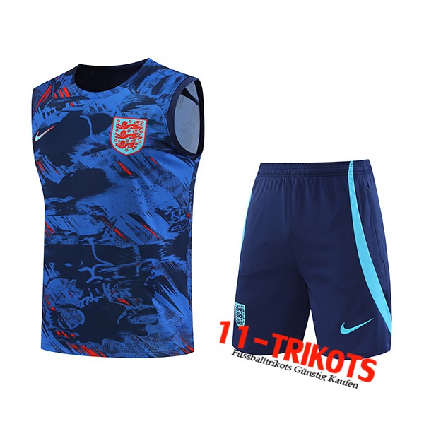 Britannien Trainings-Tanktop + Shorts Navy blau 2022/2023