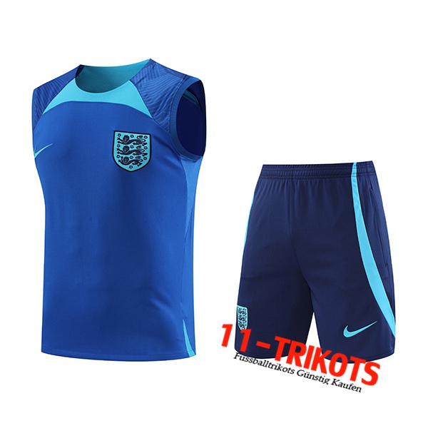 Britannien Trainings-Tanktop + Shorts Blau 2022/2023
