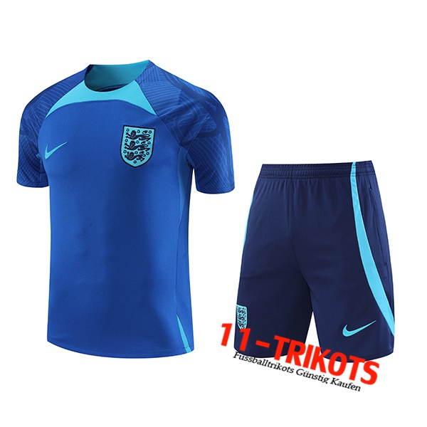 Britannien Trainingstrikot + Shorts Blau 2022/2023