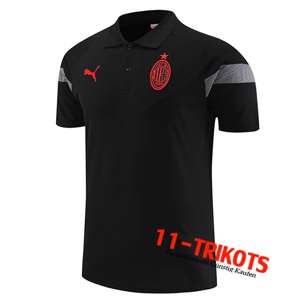 AC Milan Poloshirt Schwarz 2022/2023 -02