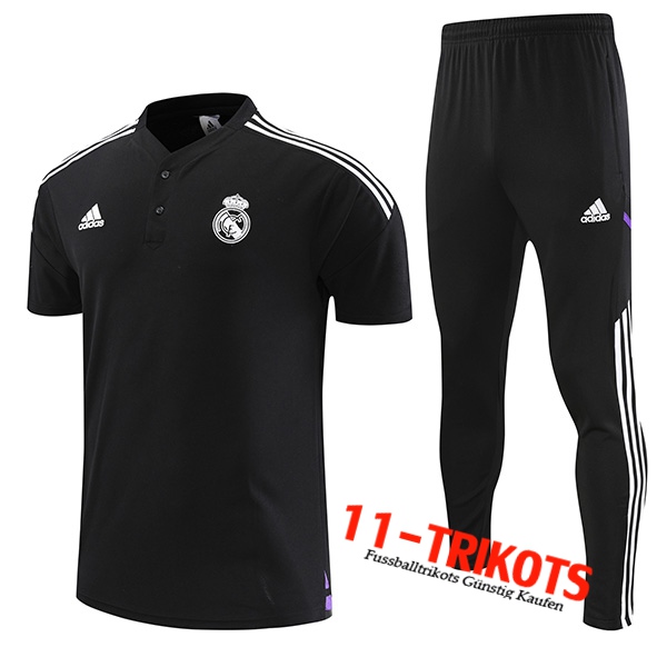 Real Madrid Poloshirt Schwarz 2022/2023