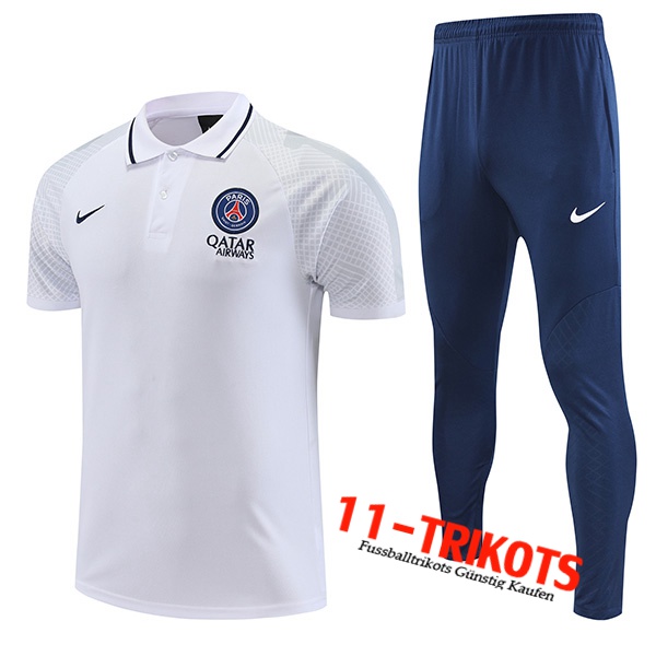 PSG Poloshirt Weiß 2022/2023