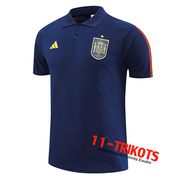 Spanien Poloshirt Navy blau 2022/2023