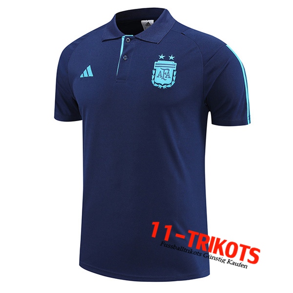 Argentinien Poloshirt Navy blau 2022/2023