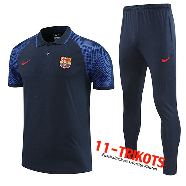 FC Barcelona Poloshirt Navy blau 2022/2023