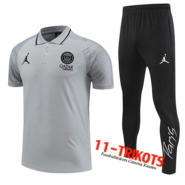 PSG Poloshirt Grau 2022/2023