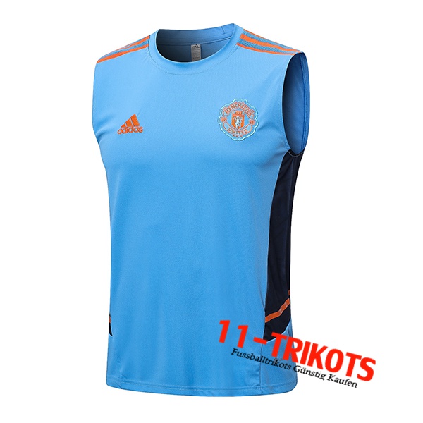 Manchester United Trainings-Tanktop Hellblau 2022/2023