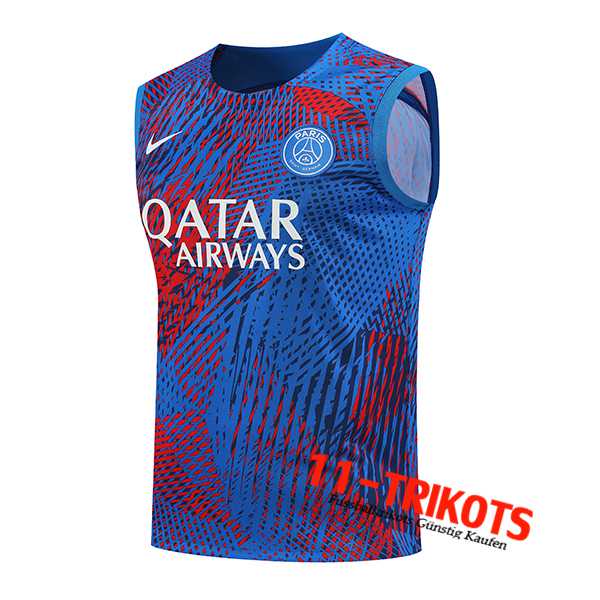 PSG Trainings-Tanktop Rot/Blau 2022/2023