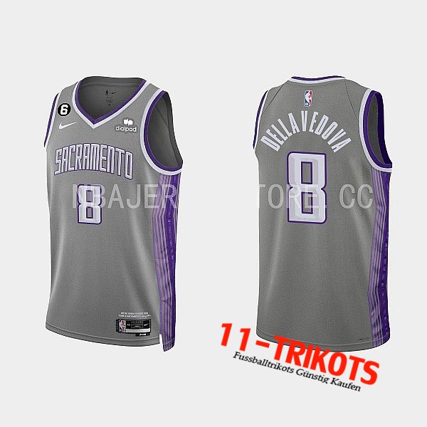 Trikots Sacramento Kings (DELLAVEDOVA #8) 2022/23 Grau