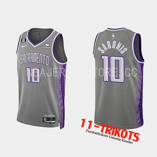 Trikots Sacramento Kings (SABONIS #10) 2022/23 Grau