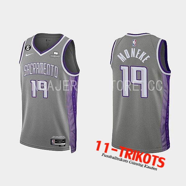 Trikots Sacramento Kings (MONEKE #19) 2022/23 Grau