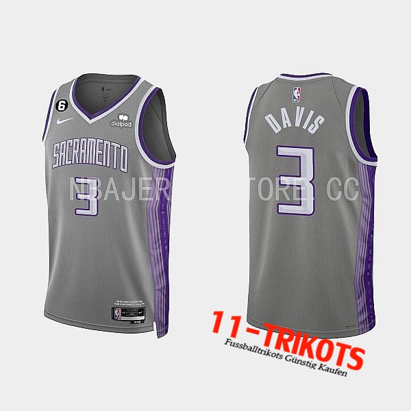 Trikots Sacramento Kings (DAVIS #3) 2022/23 Grau