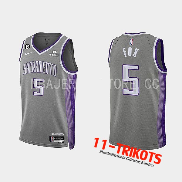 Trikots Sacramento Kings (FOX #5) 2022/23 Grau