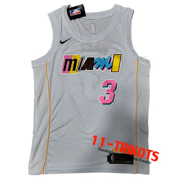 Trikots Miami Heat (WADE #3) 2022/23 Weiß