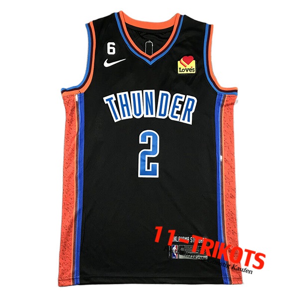 Trikots Oklahoma City Thunder (GILGEOUS-ALEXANDER #2) 2022/23 Schwarz