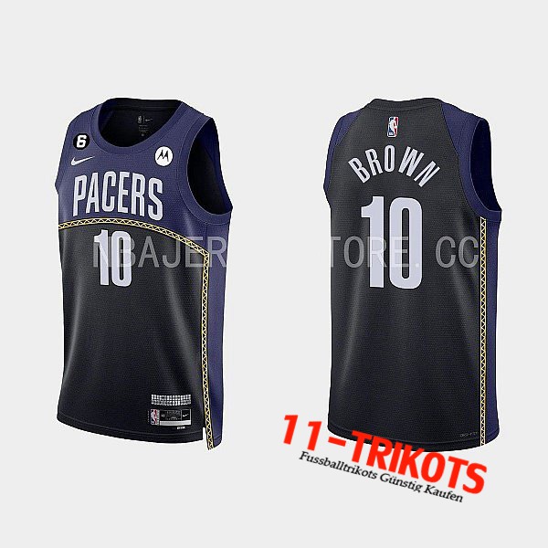 Trikots Indiana Pacers (BROWN #10) 2022/23 Schwarz/Blau