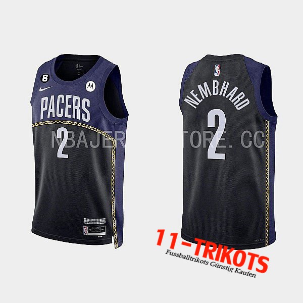 Trikots Indiana Pacers (NEMBHARD #2) 2022/23 Schwarz/Blau