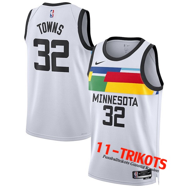 Trikots Minnesota Timberwolves (BRISSETT #12) 2022/23 Weiß