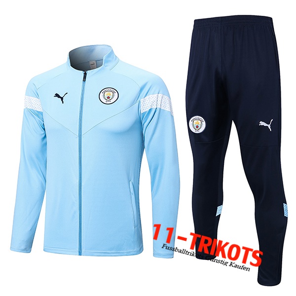 Manchester City Trainingsanzug (Jacke) Hellblau 2022/2023