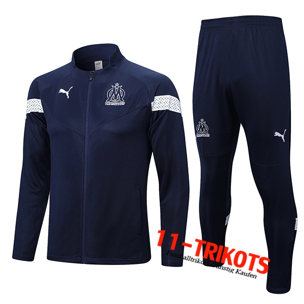 Marseille Trainingsanzug (Jacke) Navy blau 2022/2023