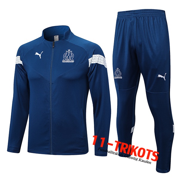 Marseille Trainingsanzug (Jacke) Blau 2022/2023