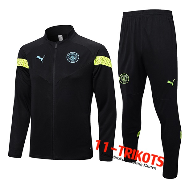 Manchester City Trainingsanzug (Jacke) Schwarz 2022/2023