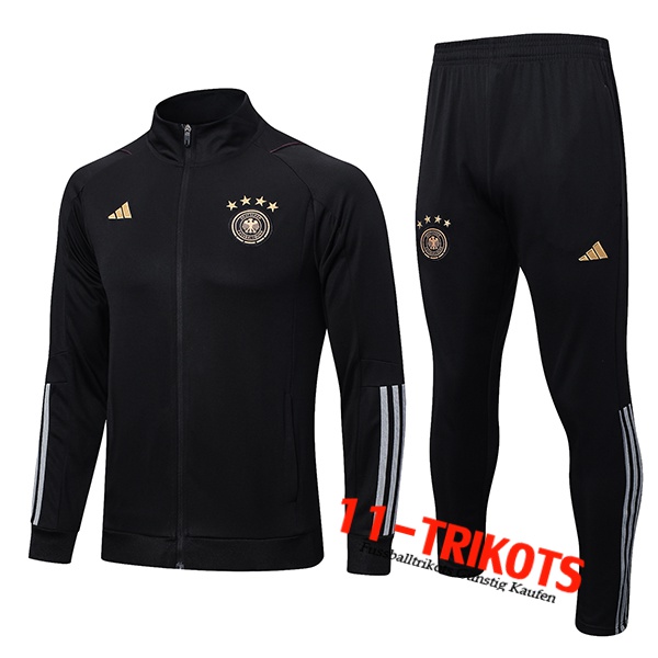 Deutschland Trainingsanzug (Jacke) Schwarz 2022/2023