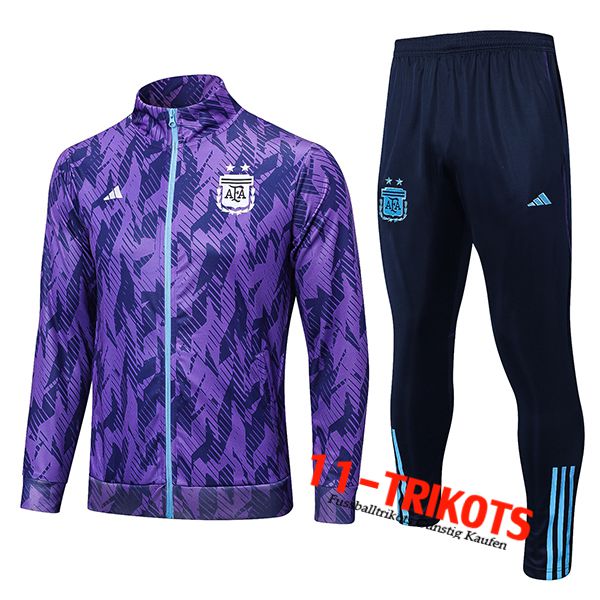 Argentinien Trainingsanzug (Jacke) lila 2022/2023