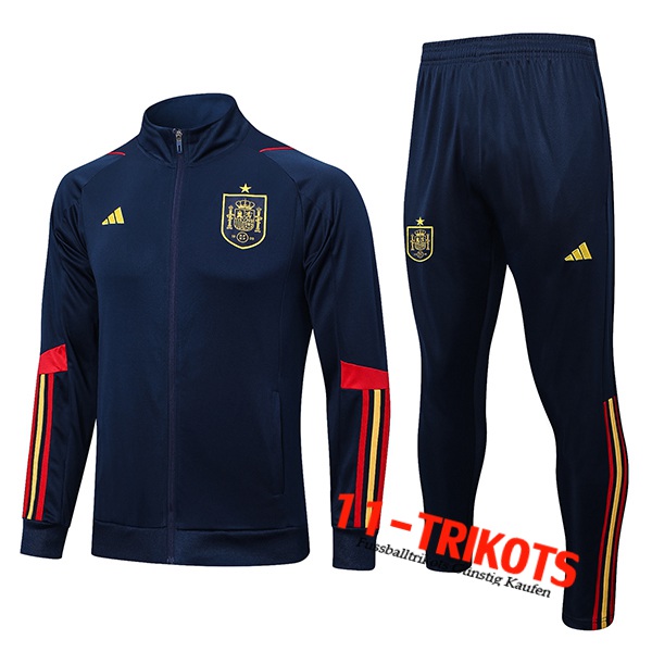 Spanien Trainingsanzug (Jacke) Navy blau 2022/2023