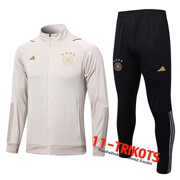 Deutschland Trainingsanzug (Jacke) Beige 2022/2023