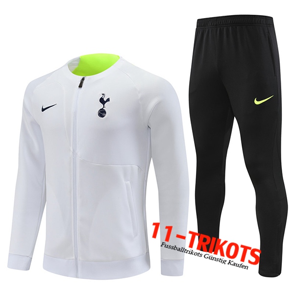 Tottenham Hotspurs Trainingsanzug (Jacke) Weiß 2022/2023