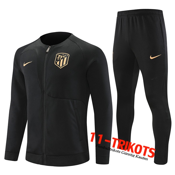 Atletico Madrid Trainingsanzug (Jacke) Schwarz 2022/2023