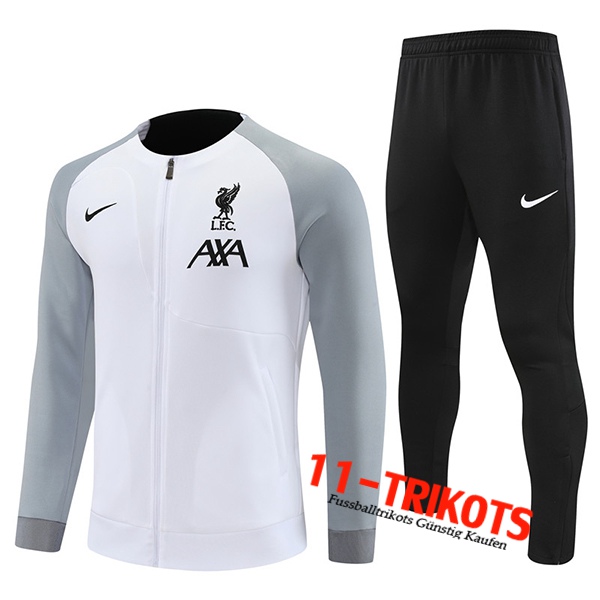 FC Liverpool Trainingsanzug (Jacke) Weiß 2022/2023