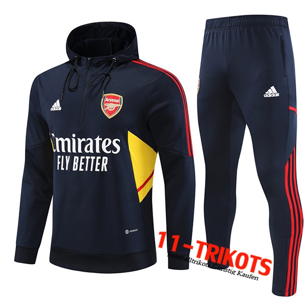 Arsenal Trainingsanzug Windjacke Mit Kapuze Navy blau 2022/2023