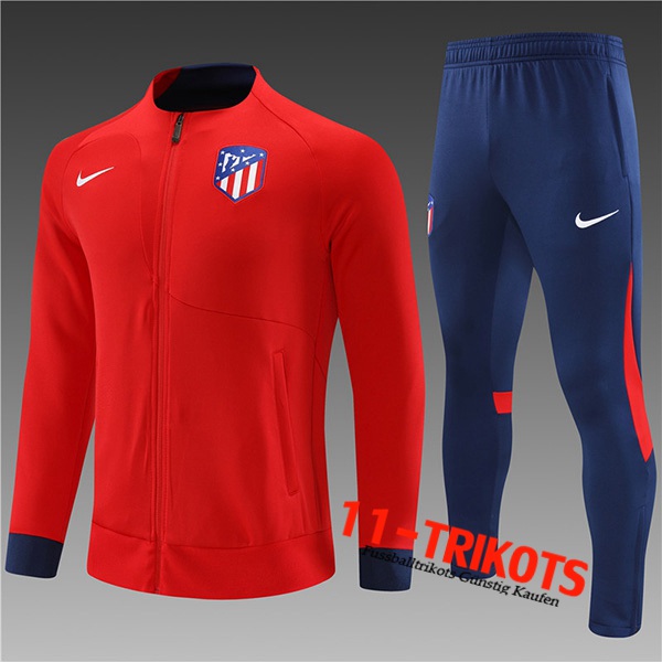 Atletico Madrid Trainingsanzug (Jacke) Kinder Rot 2022/2023